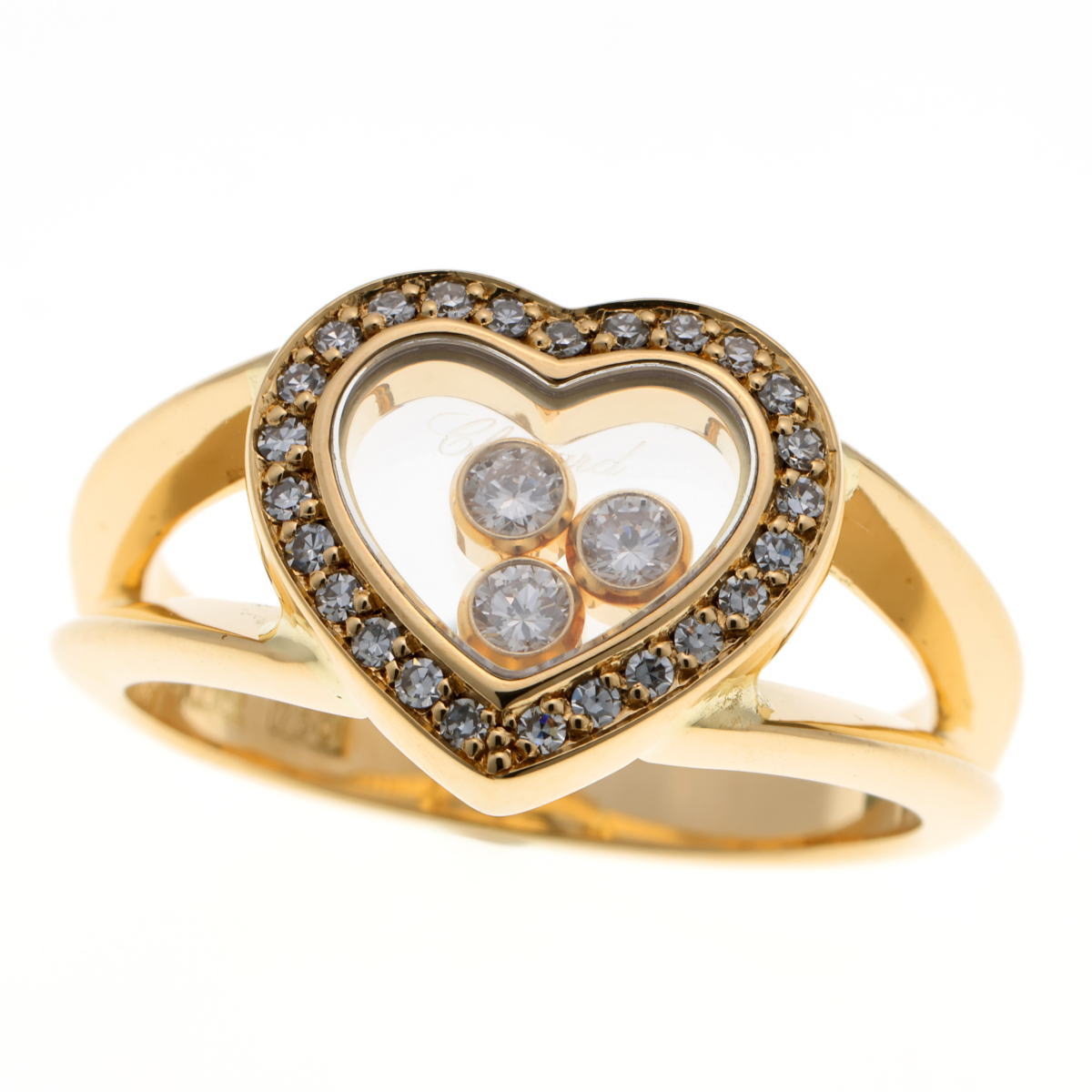 Chopard ショパール ハッピーダイヤモンド ハート #10 リング 82/4502-20 イエローゴールド 750YG 2510114