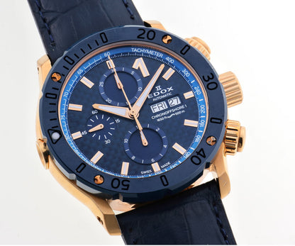 EDOX エドックス クロノオフショア1 クロノグラフ デイデイト オートマチック 01122-37RBU3-BUIR3-L GP / SS / CE メンズ 時計 2510119