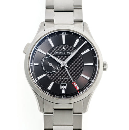 ZENITH ゼニス エリート キャプテン デュアルタイム オートマチック 03.2130.682/22.M2130 SS メンズ 時計 2510122