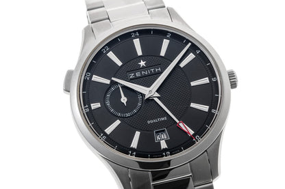 ZENITH ゼニス エリート キャプテン デュアルタイム オートマチック 03.2130.682/22.M2130 SS メンズ 時計 2510122