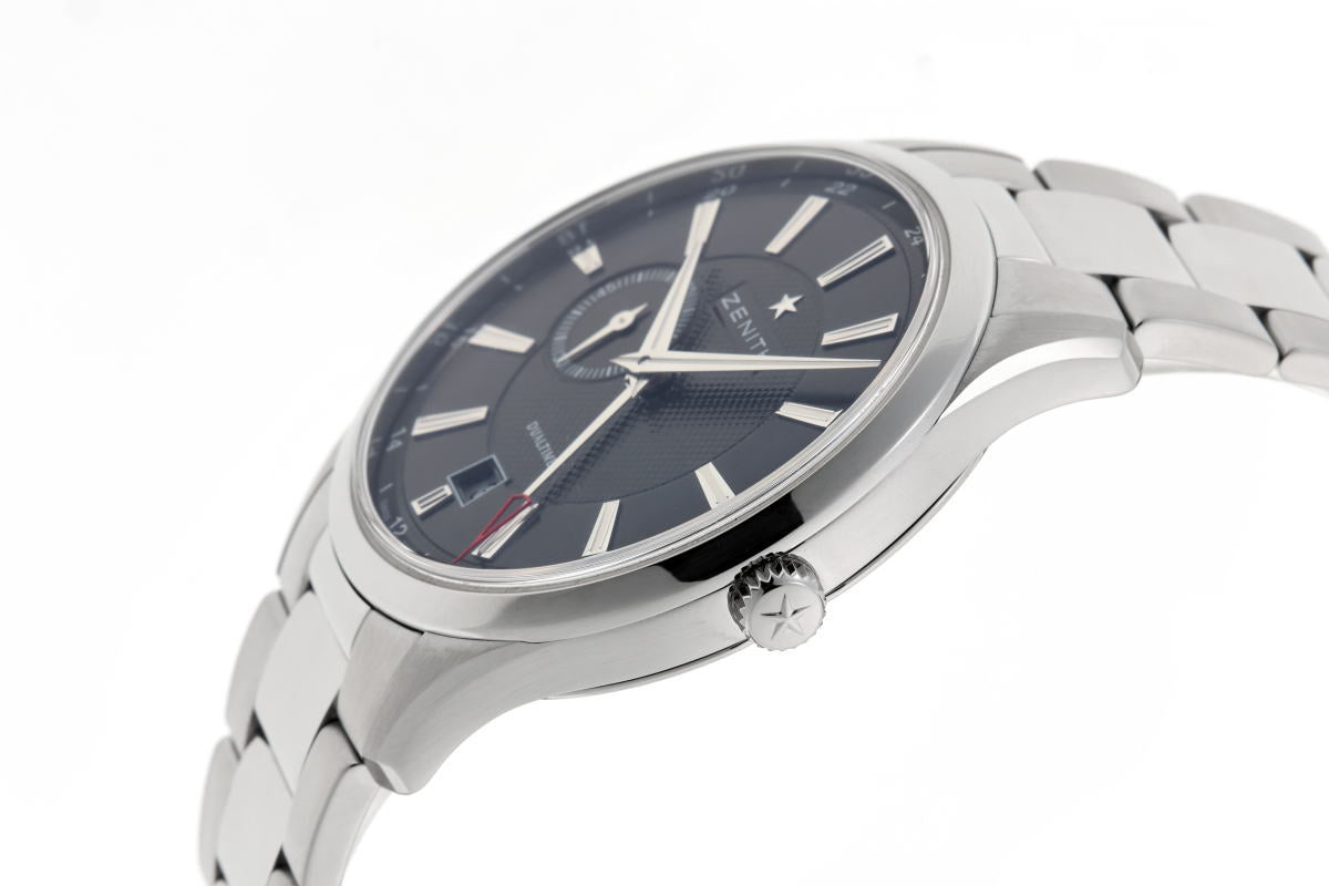 ZENITH ゼニス エリート キャプテン デュアルタイム オートマチック 03.2130.682/22.M2130 SS メンズ 時計 2510122