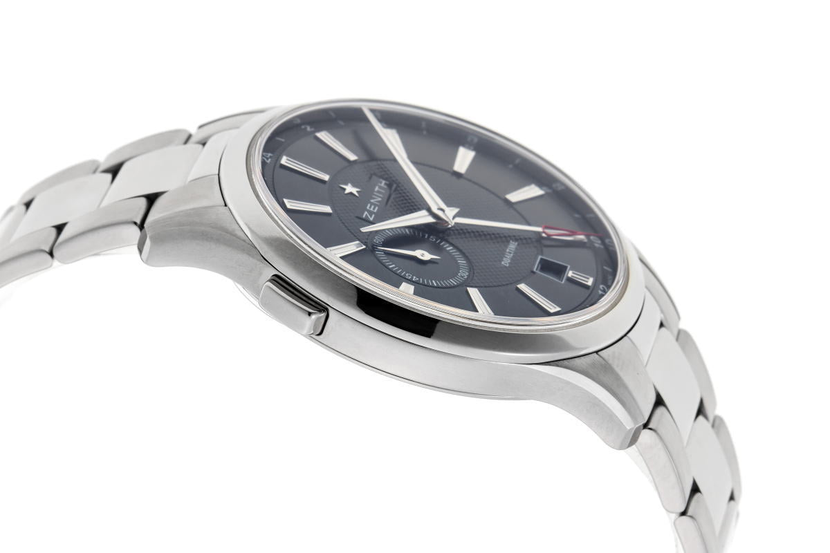 ZENITH ゼニス エリート キャプテン デュアルタイム オートマチック 03.2130.682/22.M2130 SS メンズ 時計 2510122