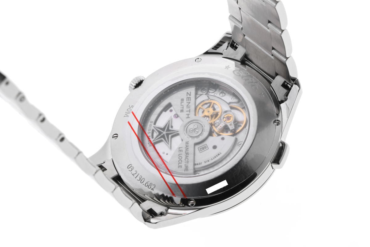 ZENITH ゼニス エリート キャプテン デュアルタイム オートマチック 03.2130.682/22.M2130 SS メンズ 時計 2510122