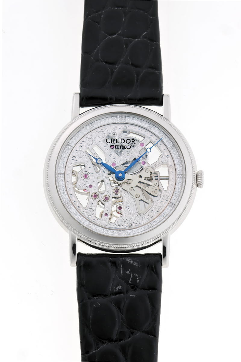 SEIKO セイコー クレドール シグノ スケルトン 手巻 GBBD987 / 6899-0010 PT950 メンズ 時計 2510127