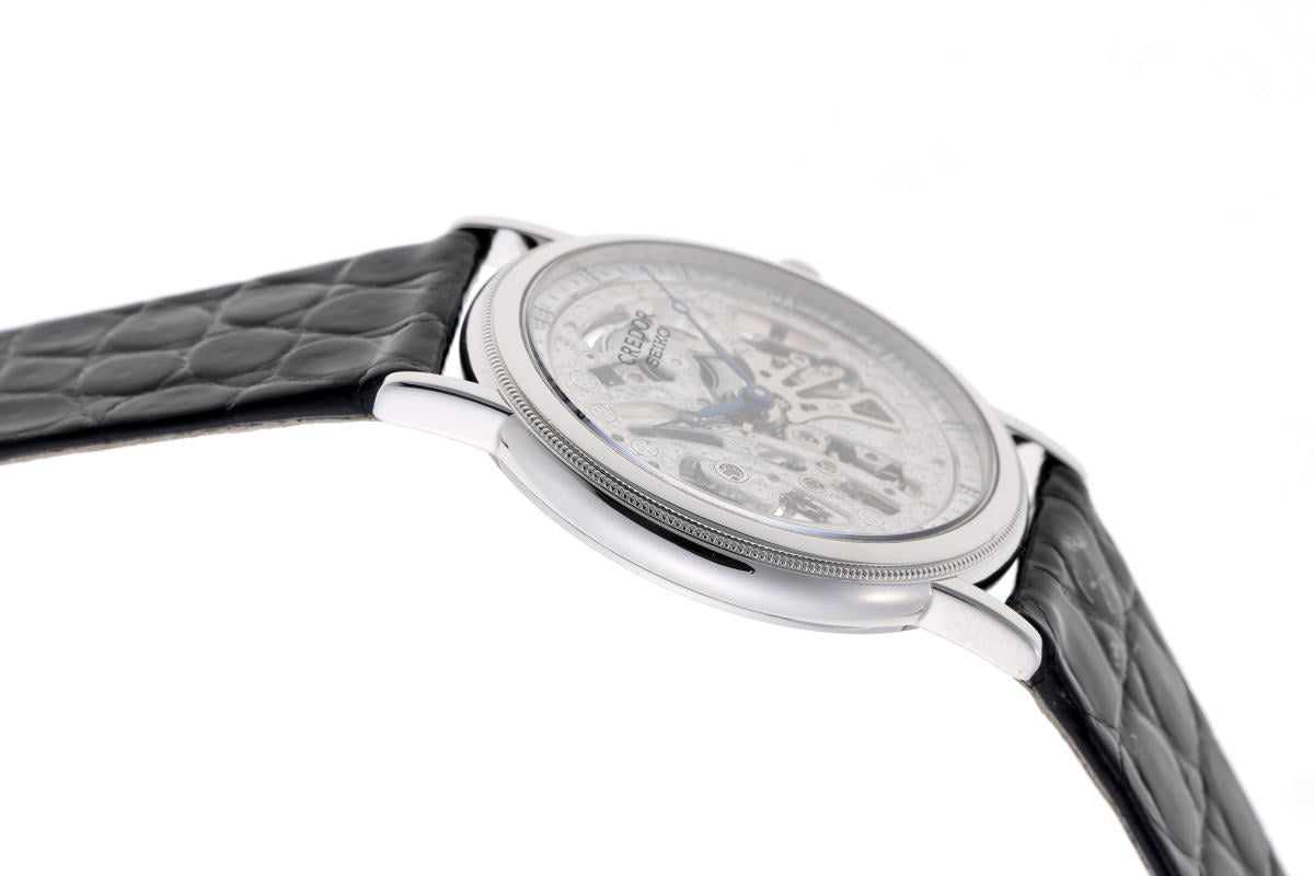 SEIKO セイコー クレドール シグノ スケルトン 手巻 GBBD987 / 6899-0010 PT950 メンズ 時計 2510127