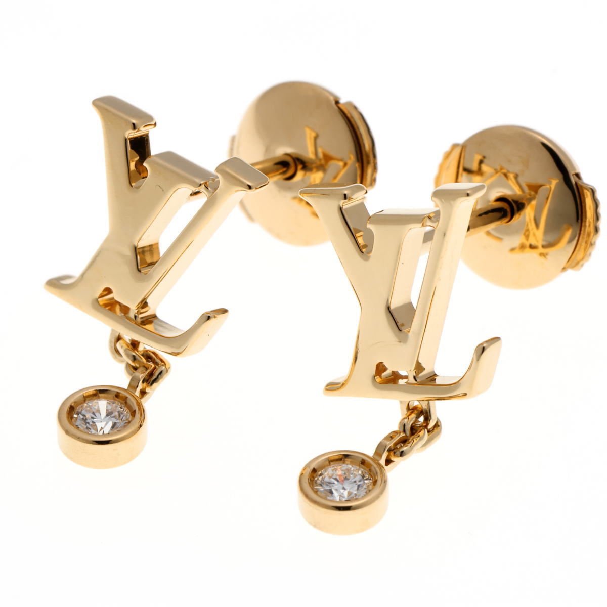 Louis Vuitton ルイヴィトン ピュス イディール ブロッサム LV ピアス Q96495 イエローゴールド 750YG 2510140