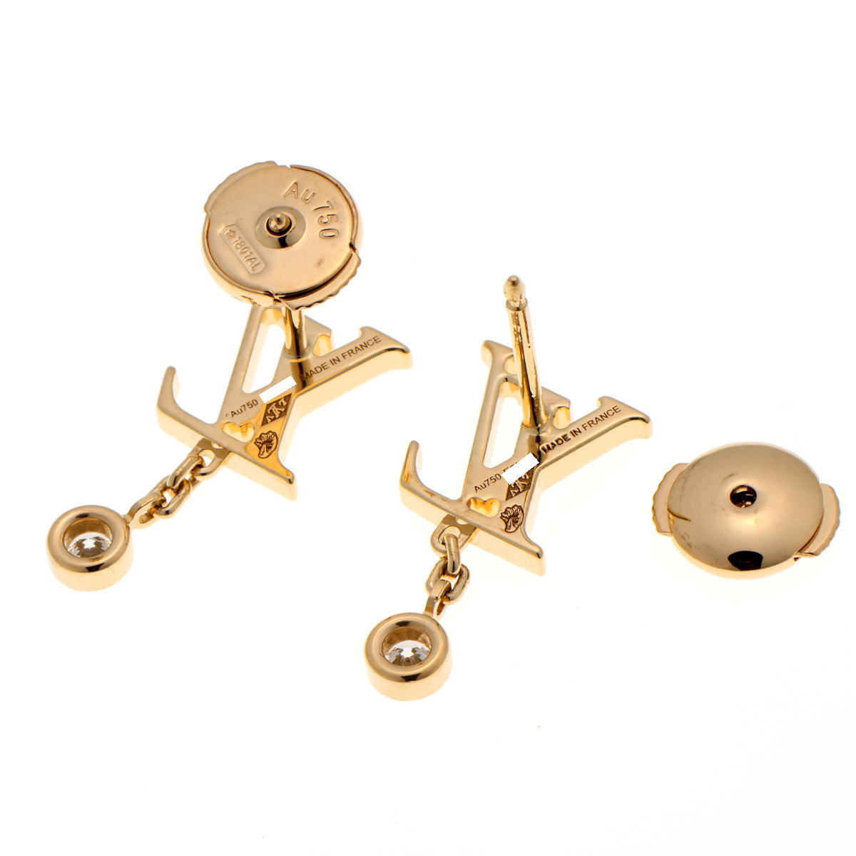 Louis Vuitton ルイヴィトン ピュス イディール ブロッサム LV ピアス Q96495 イエローゴールド 750YG 2510140