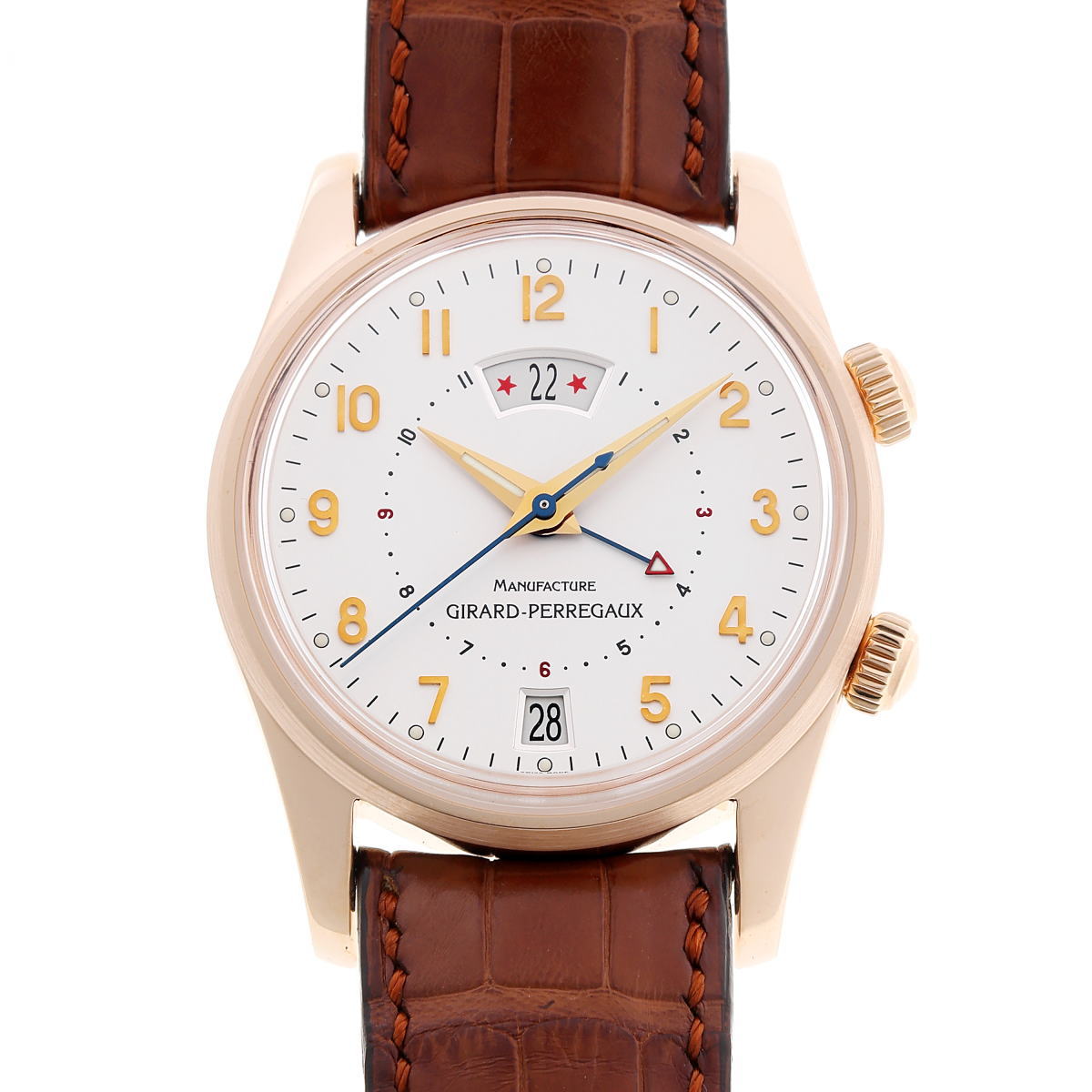 GIRARD-PERREGAUX ジラールペルゴ トラベラー2 GMT アラーム オートマチック 4940 750PG メンズ 時計 2510144