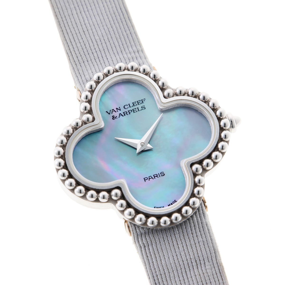 Van Cleef & Arpels ヴァンクリーフ＆アーペル アルハンブラ ウォッチ クォーツ 322974 750WG レディース 時計 2510150
