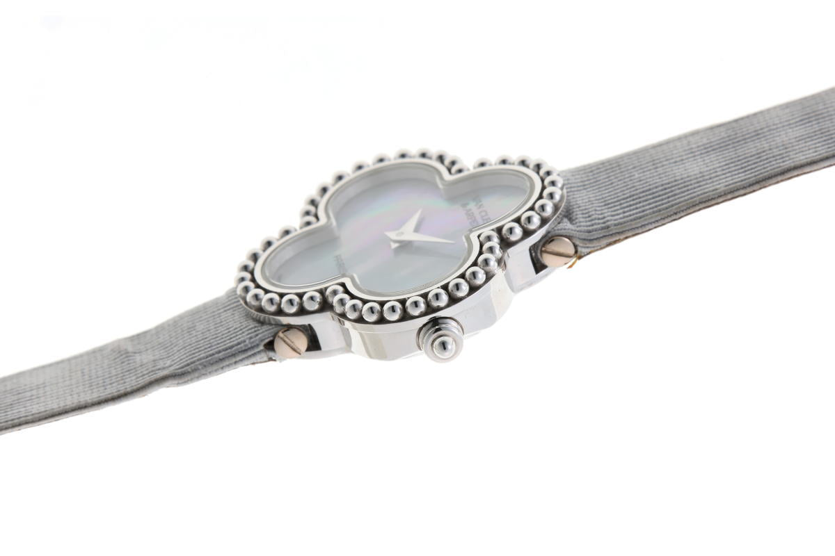 Van Cleef & Arpels ヴァンクリーフ＆アーペル アルハンブラ ウォッチ クォーツ 322974 750WG レディース 時計 2510150