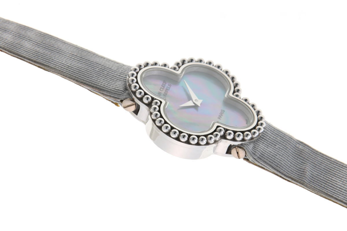 Van Cleef & Arpels ヴァンクリーフ＆アーペル アルハンブラ ウォッチ クォーツ 322974 750WG レディース 時計 2510150
