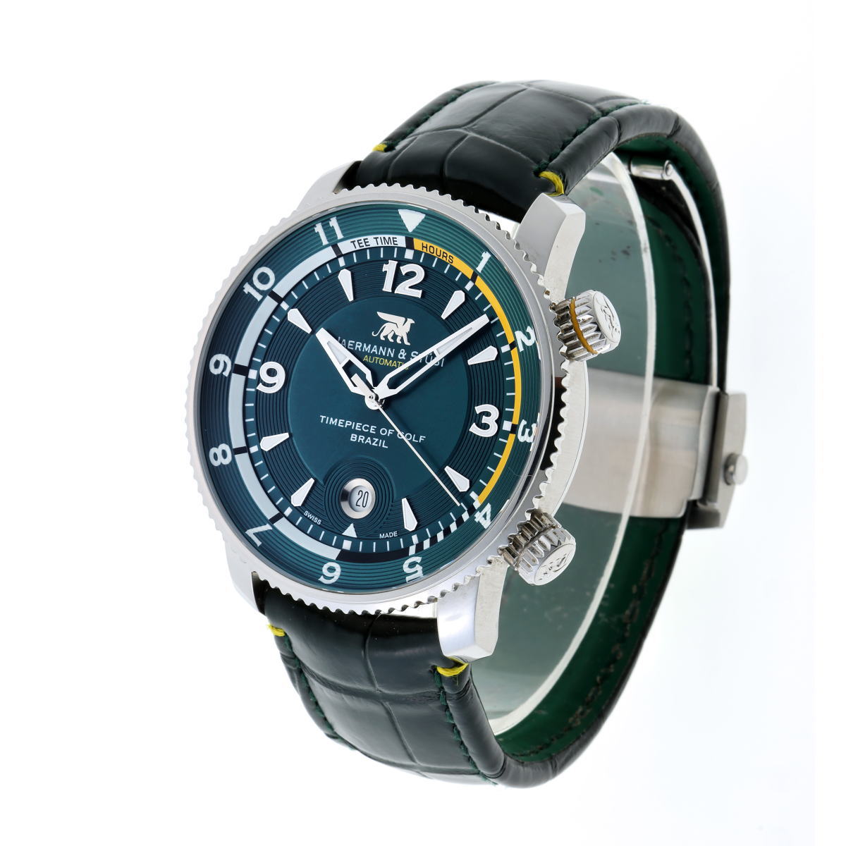 JAERMANN ＆ STUBI ヤーマン&ストゥービ ロイヤルオープン コースタイマー GMT オートマチック RCB1 SS メンズ 時計 2510154
