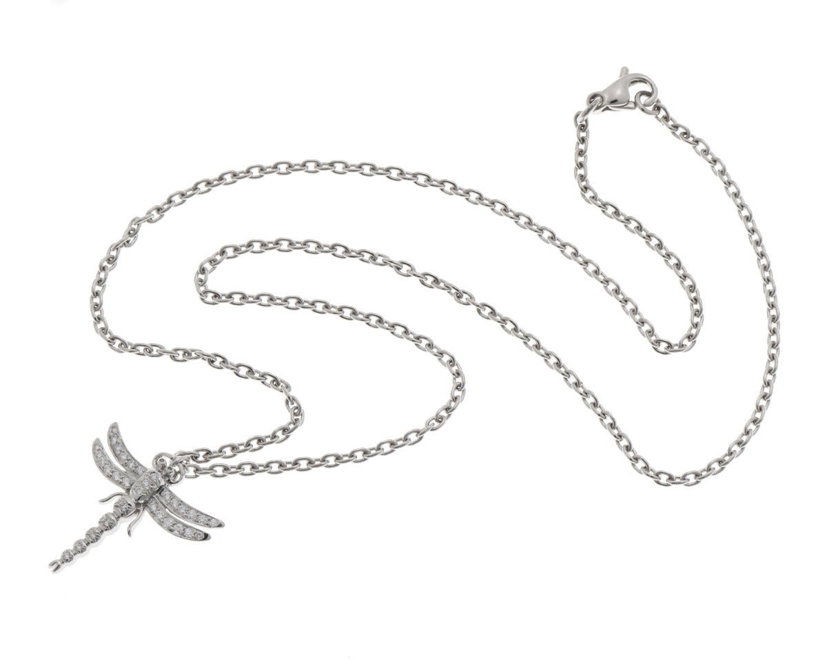 Tiffany & Co. ティファニー ドラゴンフライ ダイヤ ネックレス プラチナ PT950 2510158