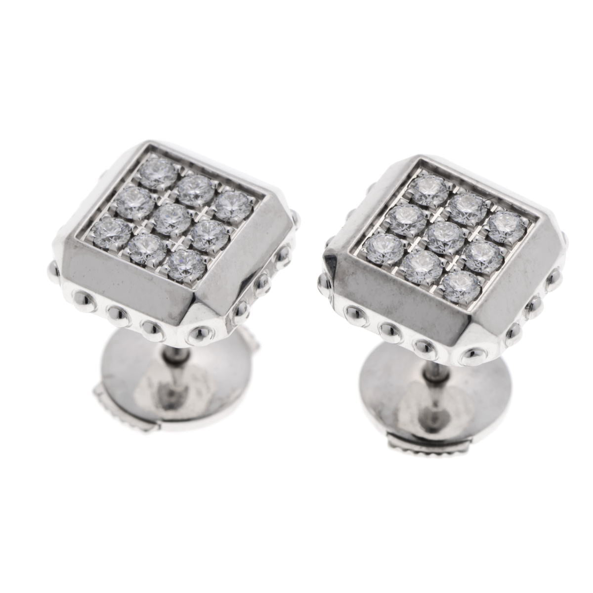 Louis Vuitton ルイヴィトン ピュス アンプリーズ ダイヤ ピアス ホワイトゴールド 750WG 2510160