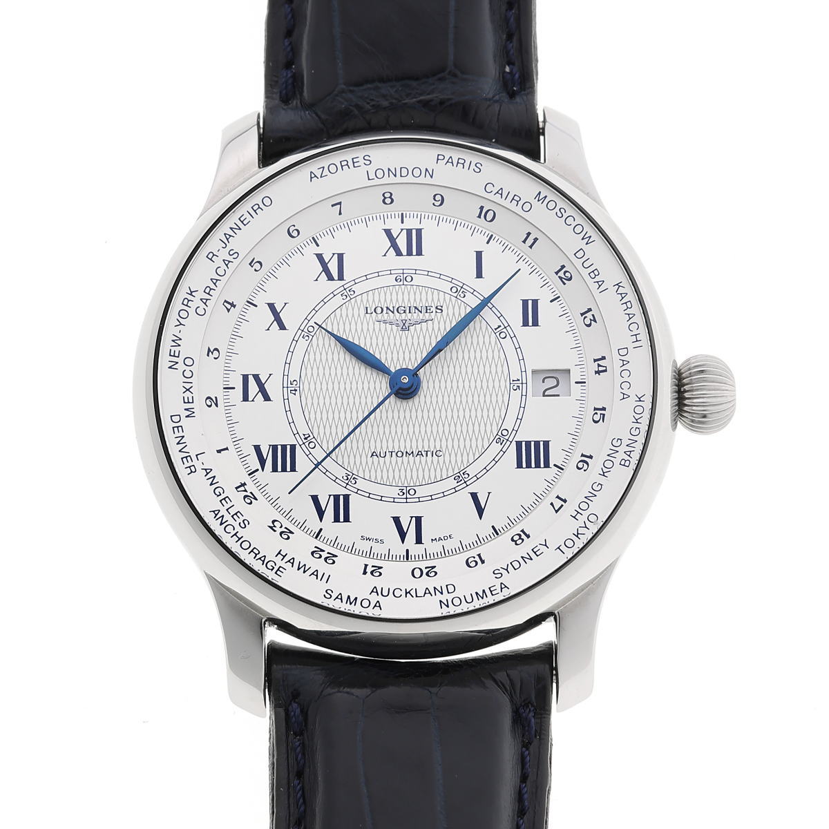 LONGINES ロンジン ウィームス ワールドタイム オートマチック L2.624.4 SS メンズ 時計 2510171