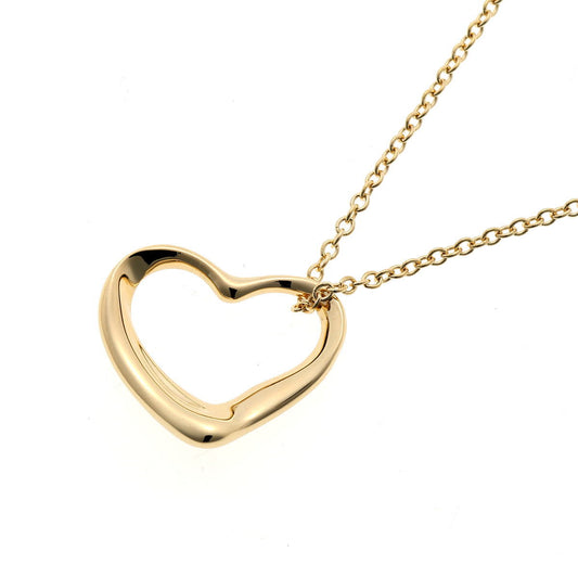 Tiffany & Co. ティファニー エルサ・ペレッティ オープンハート ネックレス - イエローゴールド 750YG 2510177