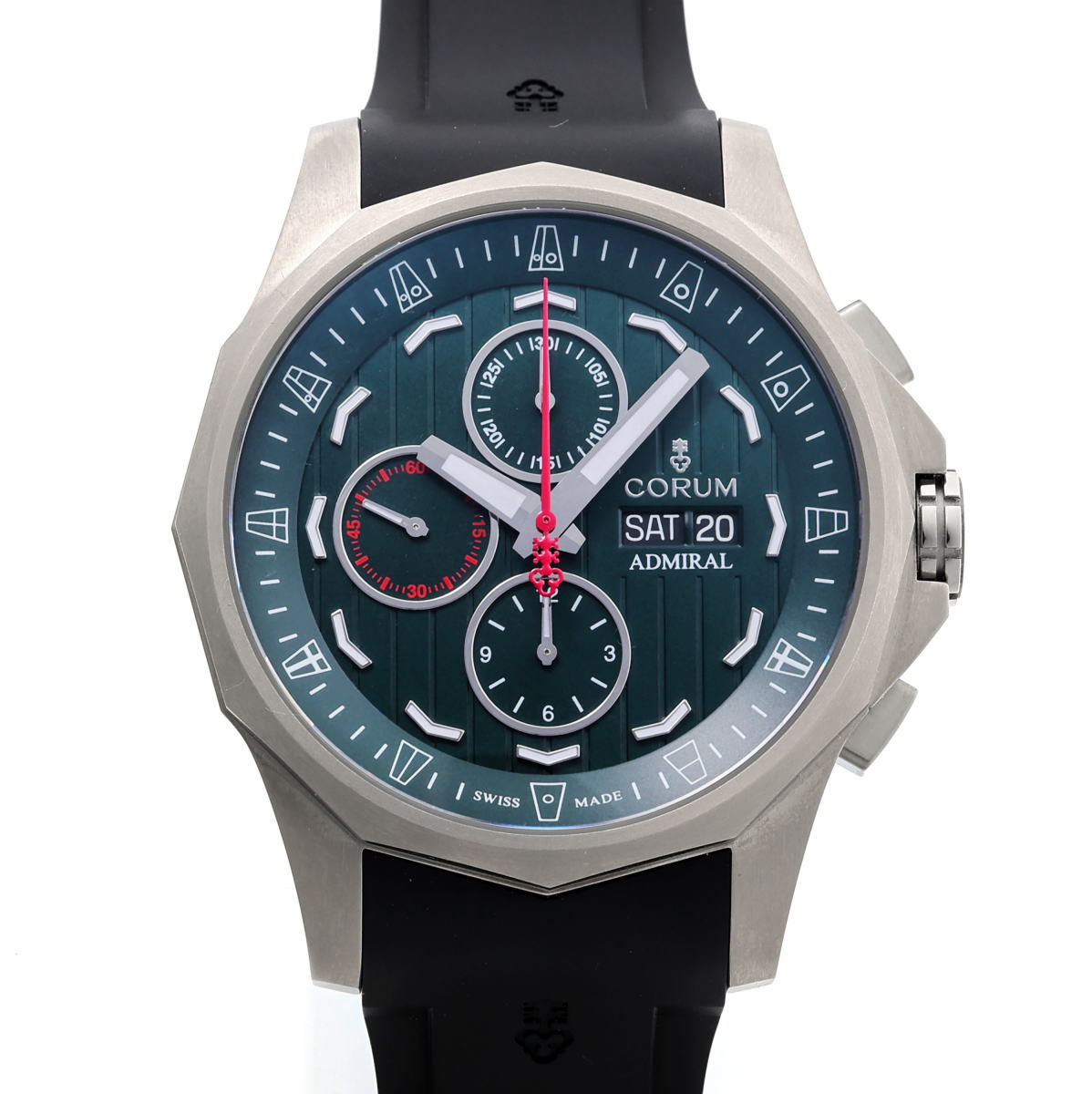 CORUM コルム アドミラルズカップ レジェンド クロノグラフ オートマチック 01.0158 A077/04180 TI メンズ 時計 2510188