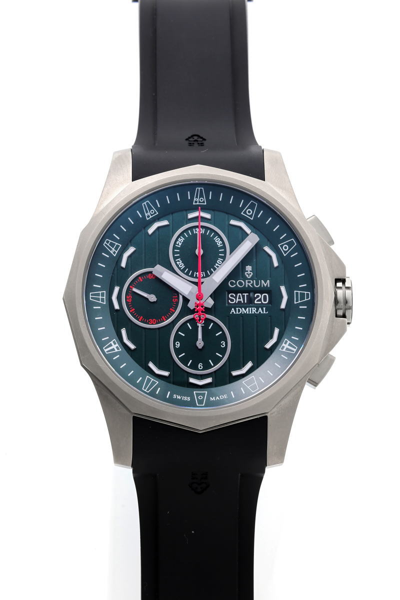 CORUM コルム アドミラルズカップ レジェンド クロノグラフ オートマチック 01.0158 A077/04180 TI メンズ 時計 2510188