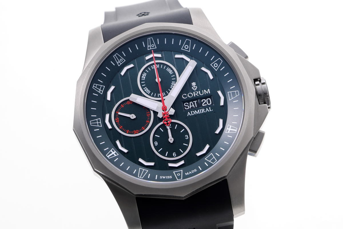 CORUM コルム アドミラルズカップ レジェンド クロノグラフ オートマチック 01.0158 A077/04180 TI メンズ 時計 2510188