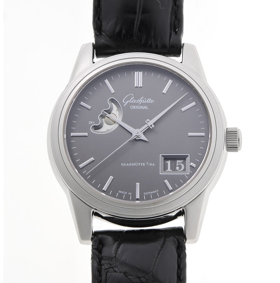 GLASHUTTE ORIGINAL グラスヒュッテオリジナル セネタ パノラマデイト ムーンフェイズ オートマチック Cal.GUB39-41 1-39-41-14-22-04 SS メンズ 時計 2510190