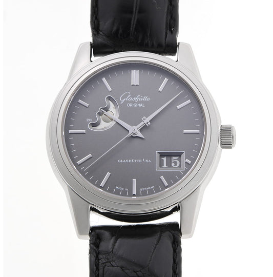 GLASHUTTE ORIGINAL グラスヒュッテオリジナル セネタ パノラマデイト ムーンフェイズ オートマチック Cal.GUB39-41 1-39-41-14-22-04 SS メンズ 時計 2510190