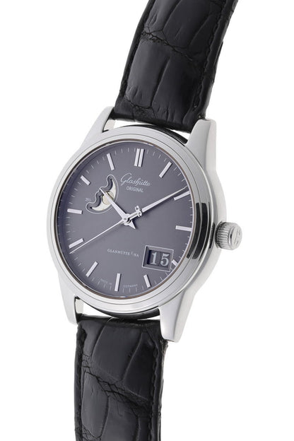 GLASHUTTE ORIGINAL グラスヒュッテオリジナル セネタ パノラマデイト ムーンフェイズ オートマチック Cal.GUB39-41 1-39-41-14-22-04 SS メンズ 時計 2510190