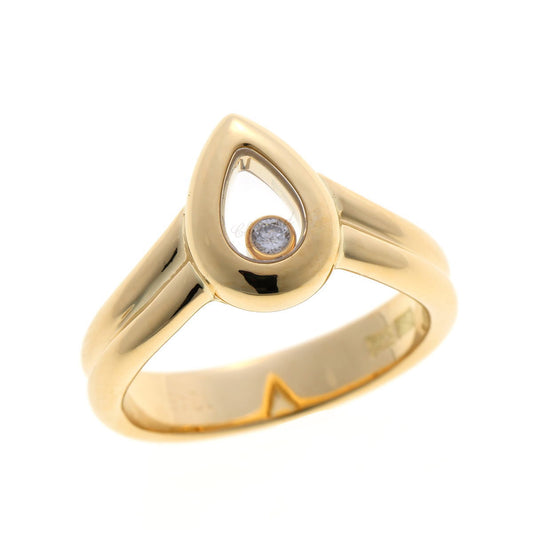 Chopard ショパール ハッピーダイヤモンド ペアシェイプ リング #12  イエローゴールド 750YG 2510201