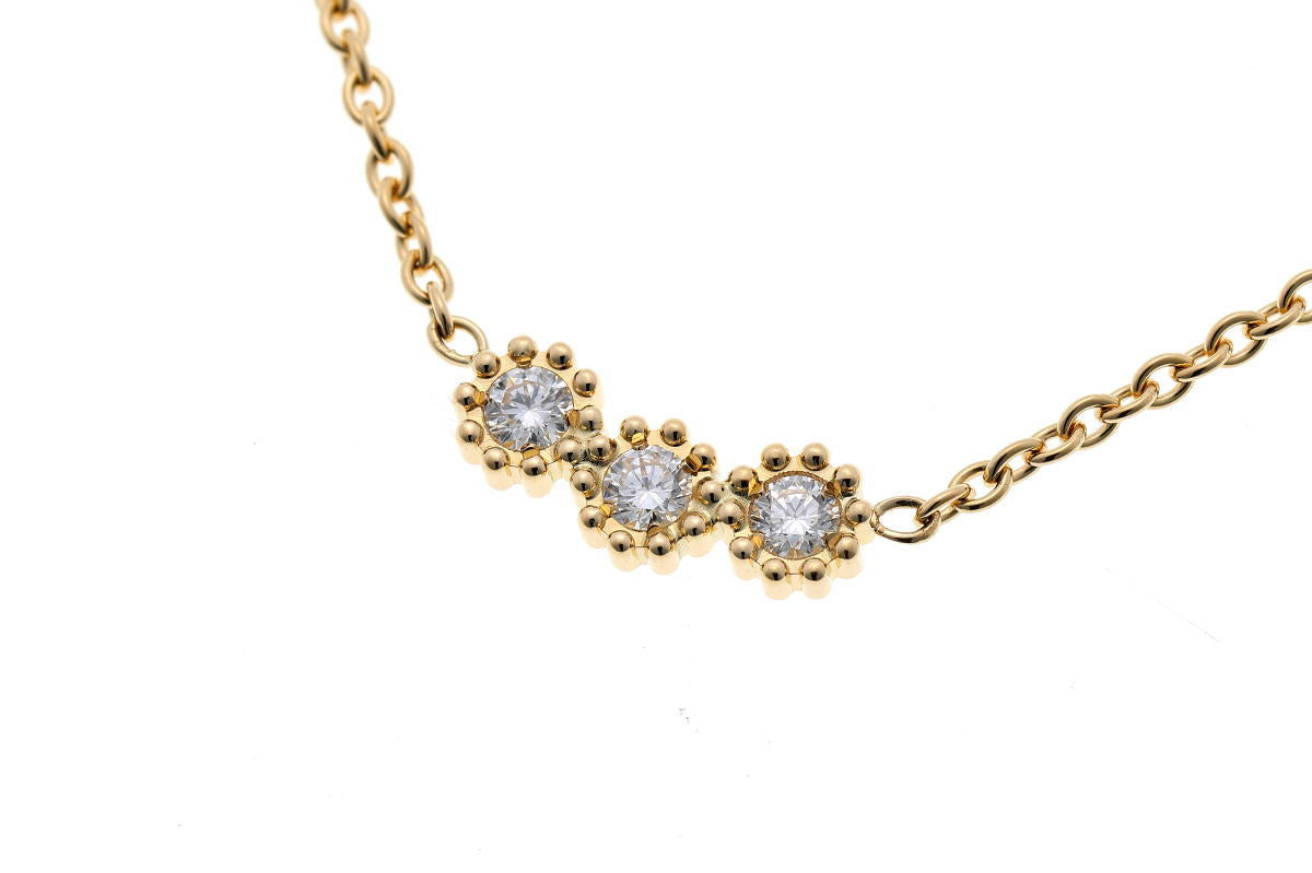 Dior ディオール ミミローズ ダイヤ ネックレス JMRO95010 イエローゴールド 750YG 2510204