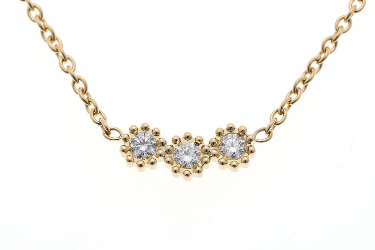 Dior ディオール ミミローズ ダイヤ ネックレス JMRO95010 イエローゴールド 750YG 2510204