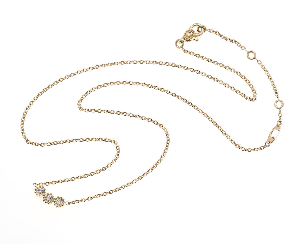 Dior ディオール ミミローズ ダイヤ ネックレス JMRO95010 イエローゴールド 750YG 2510204