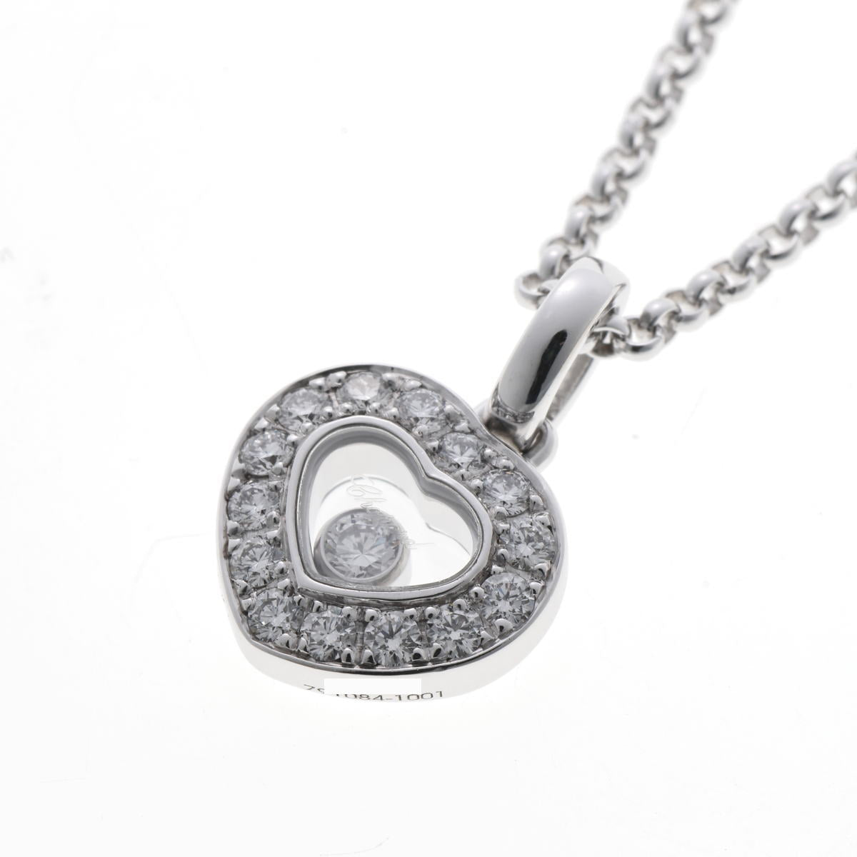 Chopard ショパール ハッピーダイヤモンド ハート ネックレス 79/1084-1001 ホワイトゴールド 750WG 2510206