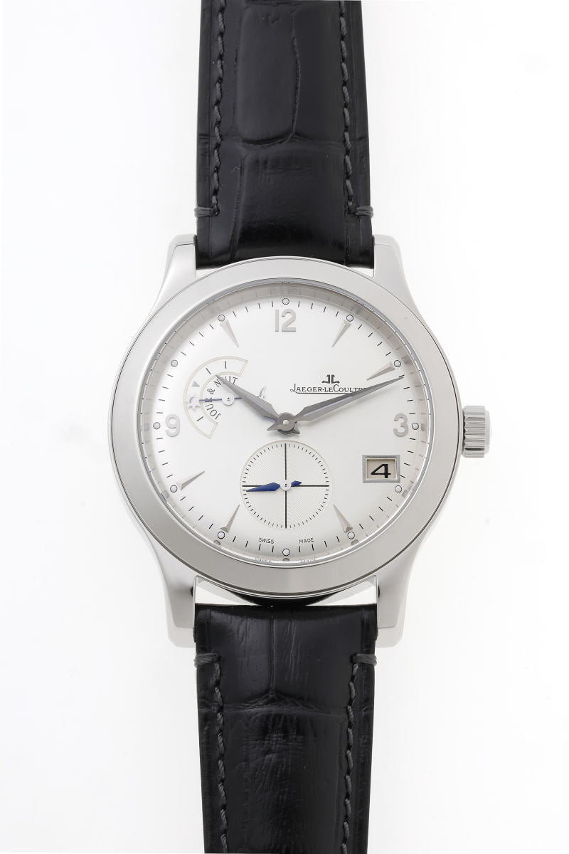 JAEGER-LECOULTRE ジャガールクルト マスター ホームタイム オートマチック Cal.975 Q1628420 / 147.8.05.S SS メンズ 時計 2510212