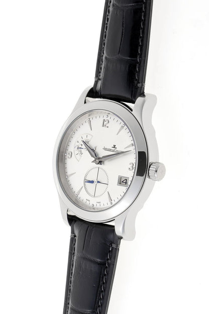 JAEGER-LECOULTRE ジャガールクルト マスター ホームタイム オートマチック Cal.975 Q1628420 / 147.8.05.S SS メンズ 時計 2510212