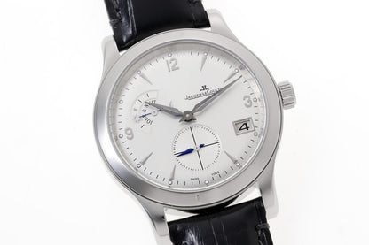 JAEGER-LECOULTRE ジャガールクルト マスター ホームタイム オートマチック Cal.975 Q1628420 / 147.8.05.S SS メンズ 時計 2510212