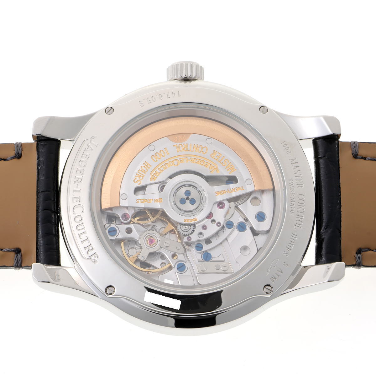 JAEGER-LECOULTRE ジャガールクルト マスター ホームタイム オートマチック Cal.975 Q1628420 / 147.8.05.S SS メンズ 時計 2510212