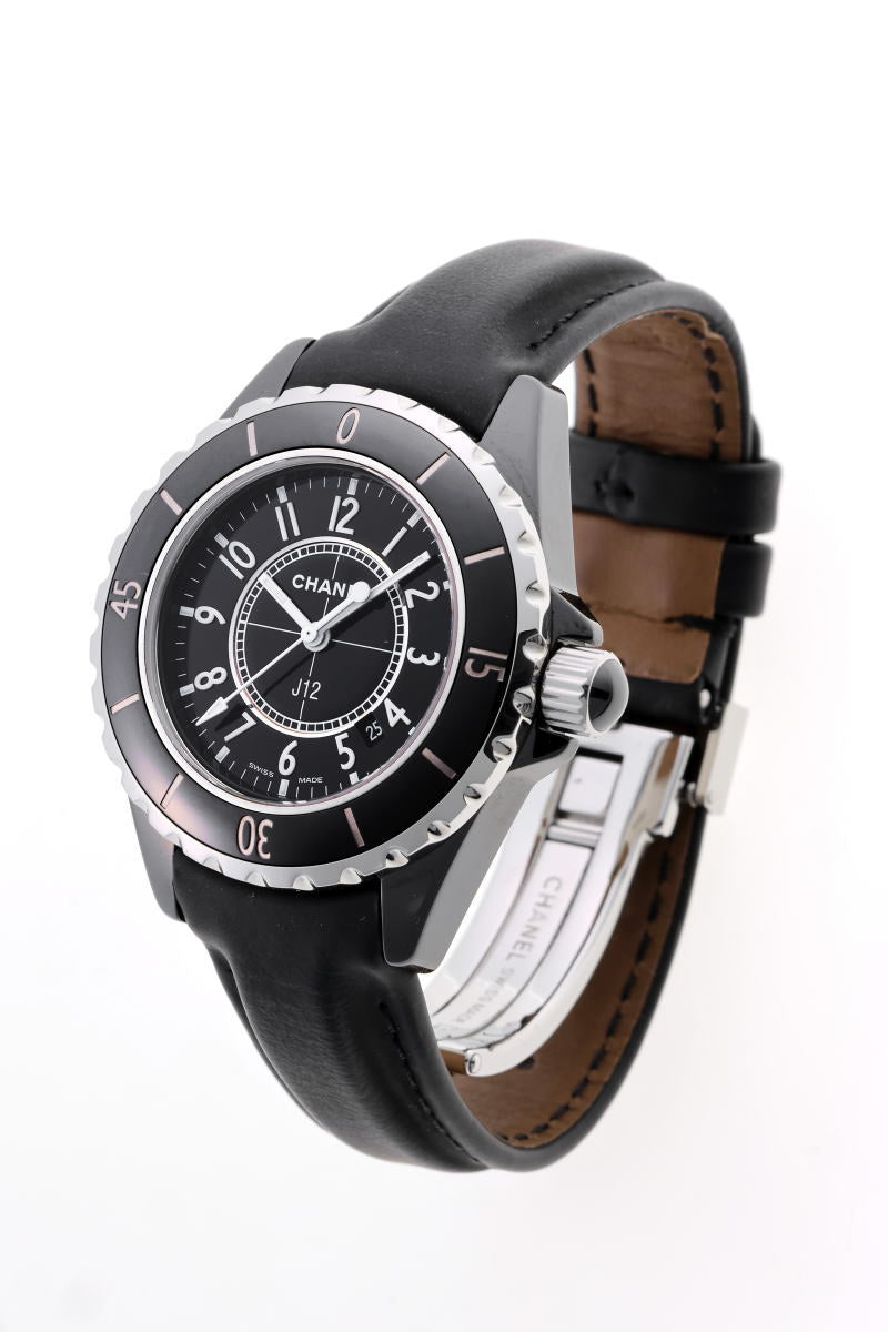 CHANEL シャネル J12　ブラックセラミック 33mm クォーツ H0680 CE / SS レディース 時計 2510213