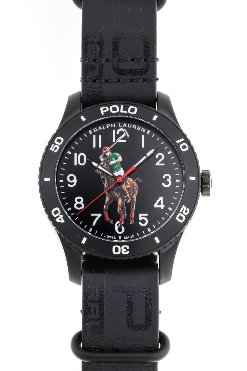 RALPH LAUREN ラルフローレン ポロ プレーヤー オートマチック Cal.RL200-1 472836828001 SS PVD メンズ 時計 2510215
