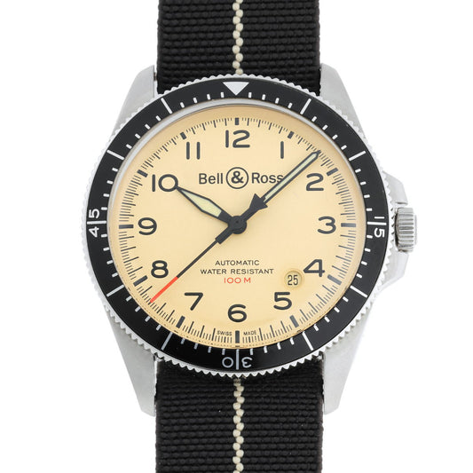 Bell＆Ross ベル＆ロス BR V2-92 ミリタリー オートマチック BRV292-BEI-ST/SF SS メンズ 時計 2510217