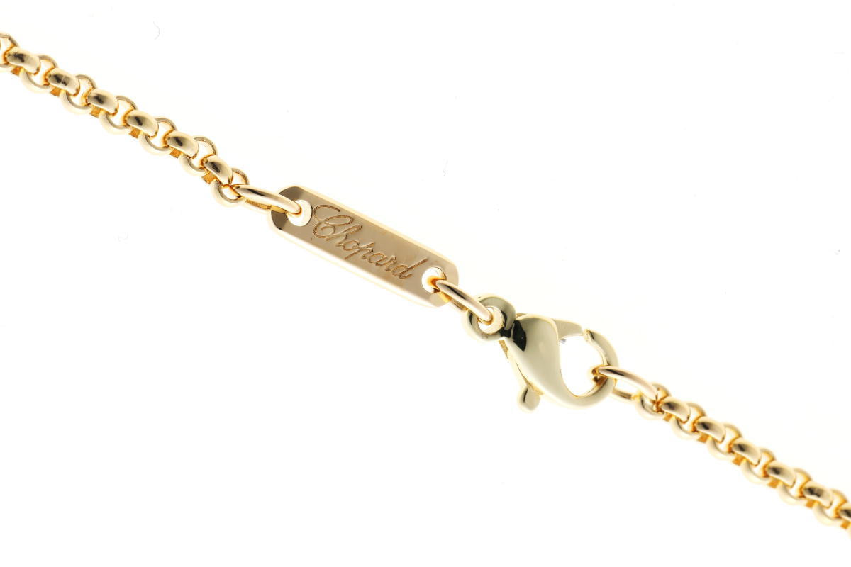 Chopard ショパール ハッピーダイヤモンド てんとう虫 ネックレス 2186 イエローゴールド 750YG 2510223