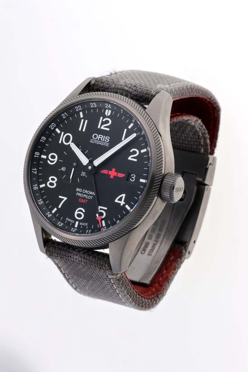 ORIS オリス プロパイロット GMT レガ  オートマチック 01 748 7710 4284-SET SS PVD メンズ 時計 2510225