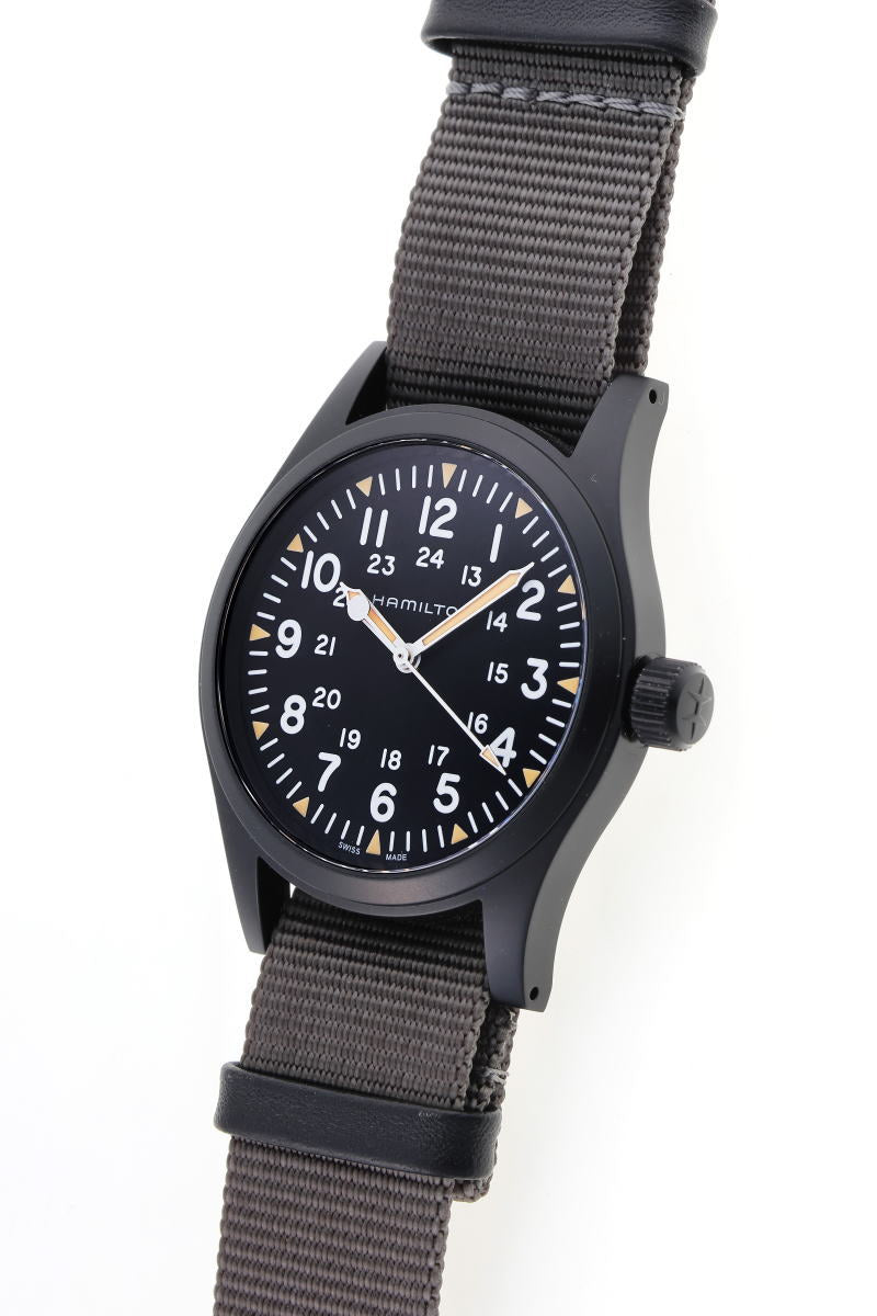 HAMILTON ハミルトン カーキフィールド メカニカル 手巻き H69409930 / H694090 SS PVD メンズ 時計 2510227