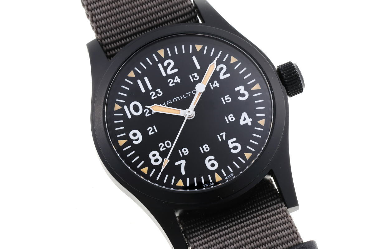HAMILTON ハミルトン カーキフィールド メカニカル 手巻き H69409930 / H694090 SS PVD メンズ 時計 2510227