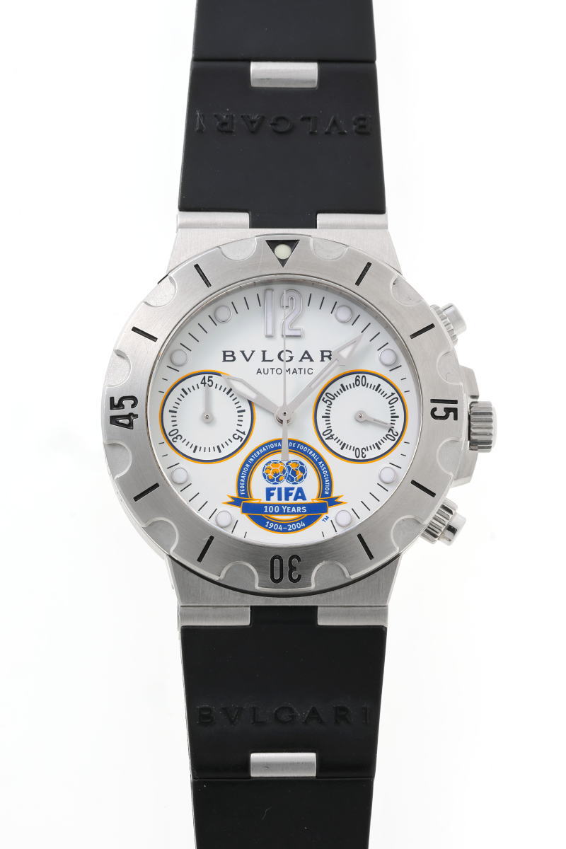 BVLGARI ブルガリ ディアゴノ スクーバ クロノグラフ オートマチック FIFA限定 SCB38S SS メンズ 時計 2510229