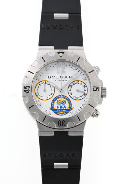 BVLGARI ブルガリ ディアゴノ スクーバ クロノグラフ オートマチック FIFA限定 SCB38S SS メンズ 時計 2510229