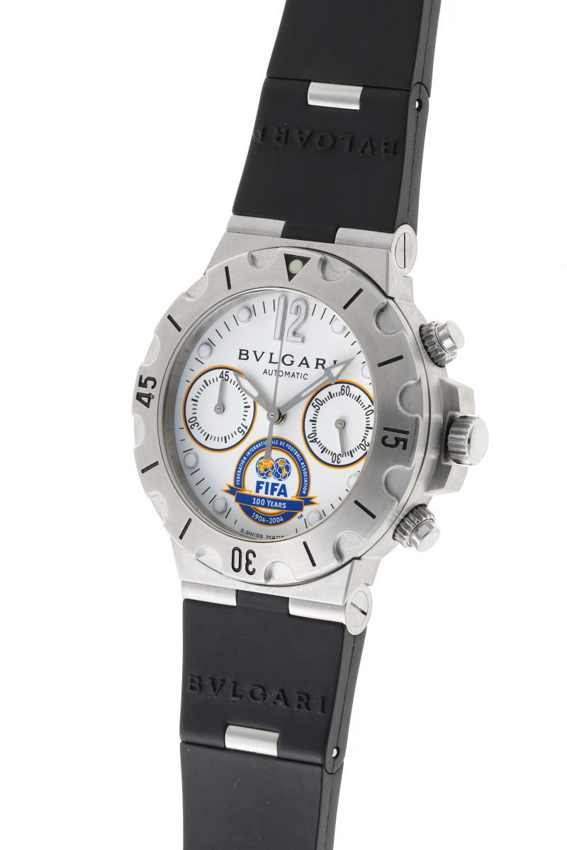 BVLGARI ブルガリ ディアゴノ スクーバ クロノグラフ オートマチック FIFA限定 SCB38S SS メンズ 時計 2510229