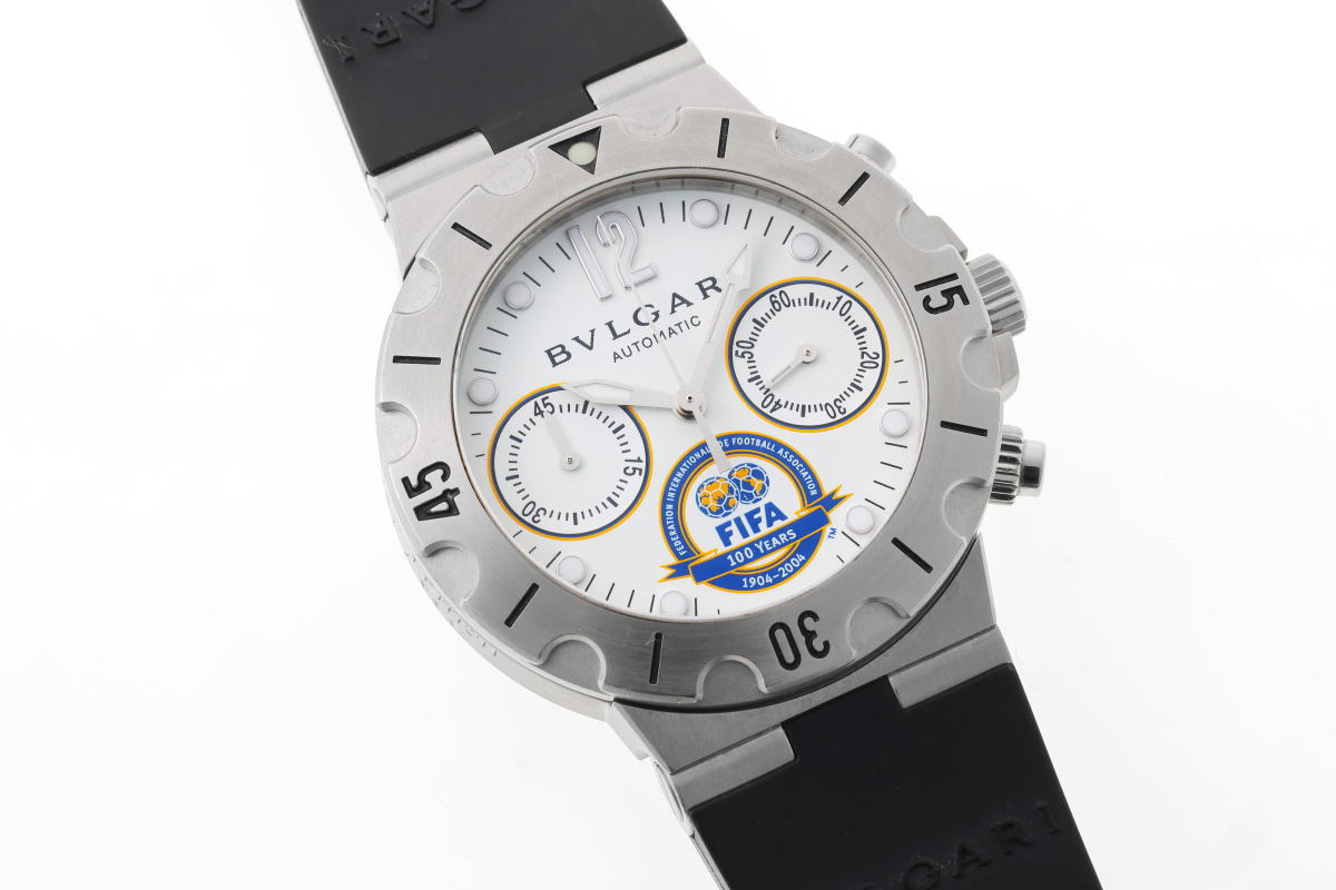 BVLGARI ブルガリ ディアゴノ スクーバ クロノグラフ オートマチック FIFA限定 SCB38S SS メンズ 時計 2510229