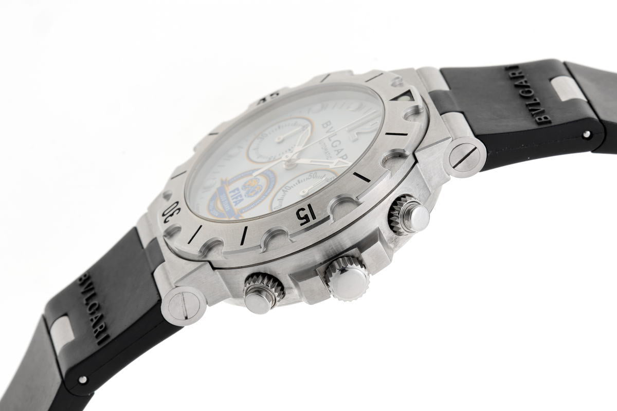 BVLGARI ブルガリ ディアゴノ スクーバ クロノグラフ オートマチック FIFA限定 SCB38S SS メンズ 時計 2510229