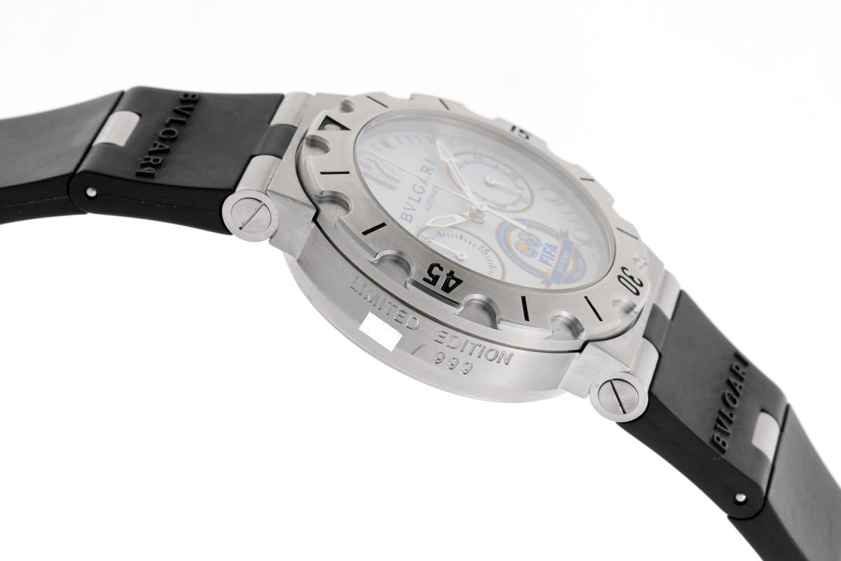 BVLGARI ブルガリ ディアゴノ スクーバ クロノグラフ オートマチック FIFA限定 SCB38S SS メンズ 時計 2510229