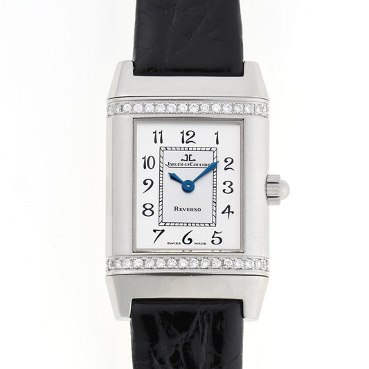 JAEGER-LECOULTRE ジャガールクルト レベルソ フローラル ダイヤ クォーツ Q2658420 / 265.8.08 SS レディース 時計 2510241