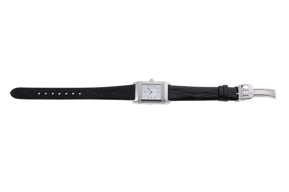 JAEGER-LECOULTRE ジャガールクルト レベルソ フローラル ダイヤ クォーツ Q2658420 / 265.8.08 SS レディース 時計 2510241